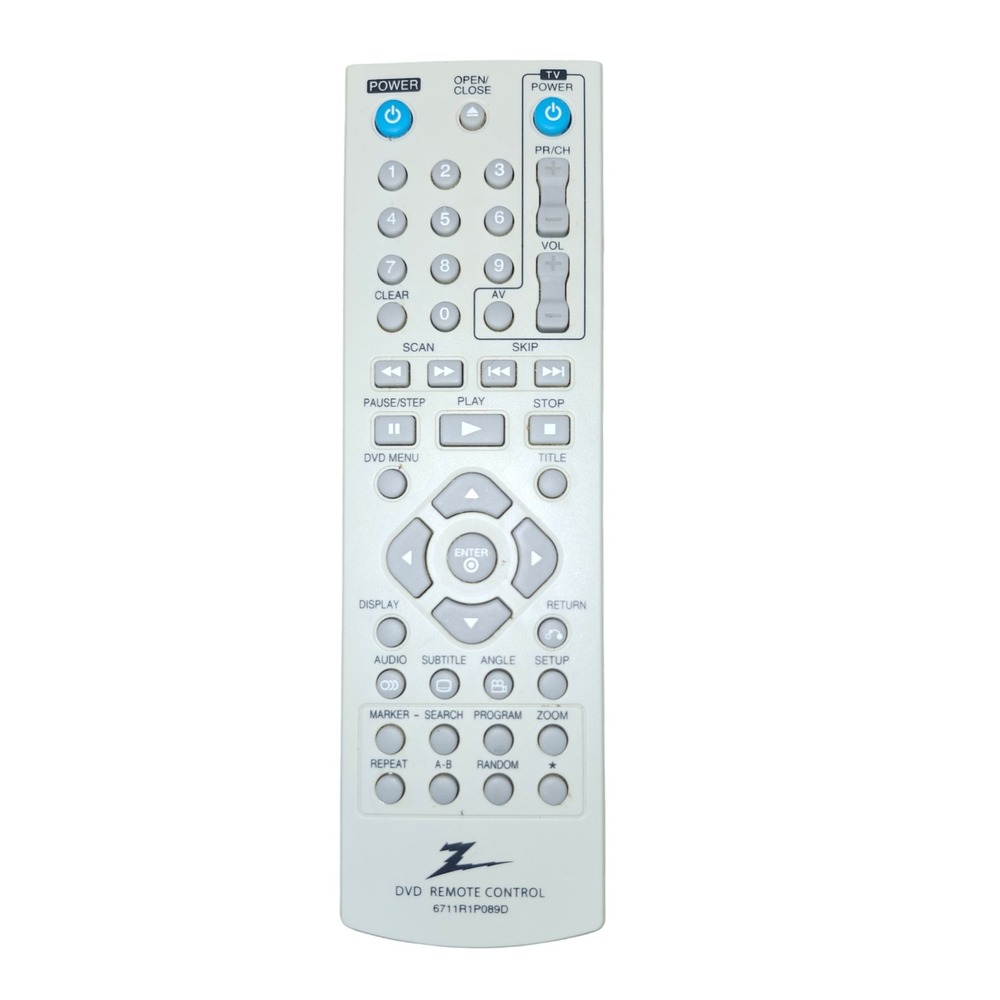Zenith DVD Remote Control 6711R1P089D Player‎ Replacement Tested